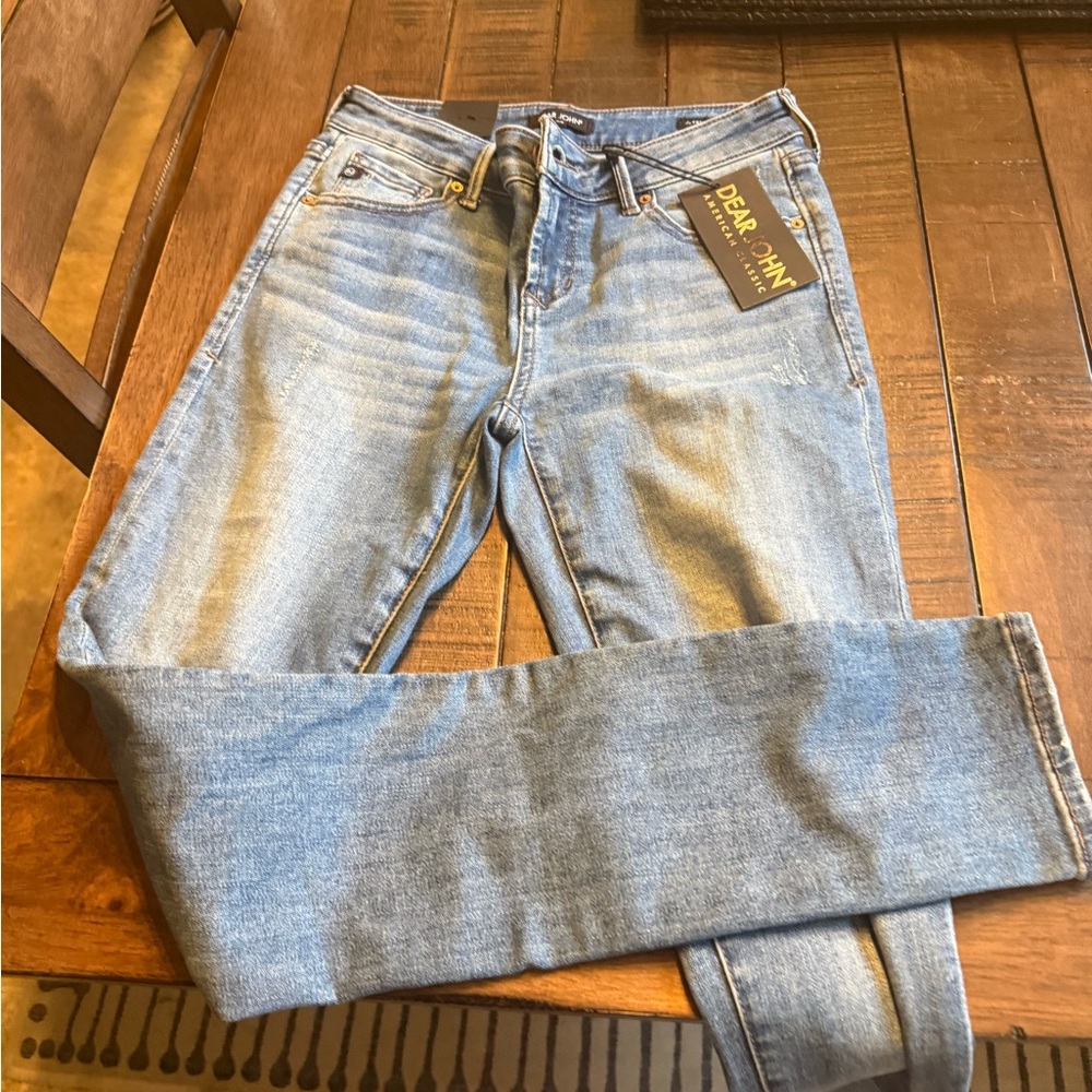 Dear John Light Wash Denim Jeans size 25 NWT
